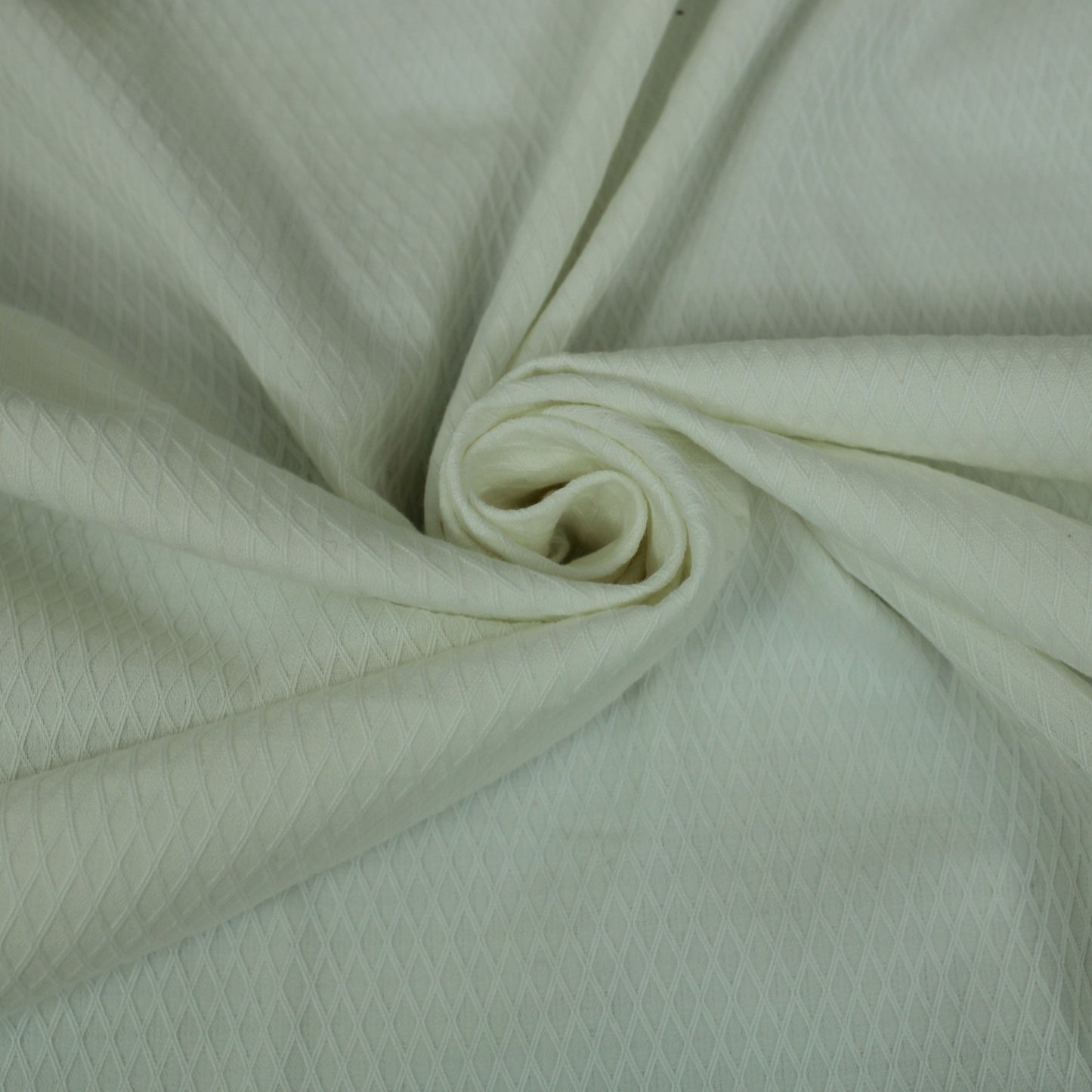 Tissu popeline de coton alvéolé - blanc - photo 1/4 | So Tissus