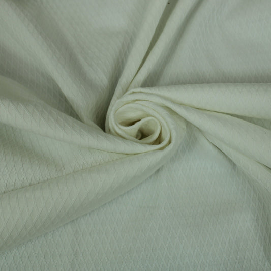 Tissu popeline de coton alvéolé - blanc - photo 1/4 | So Tissus
