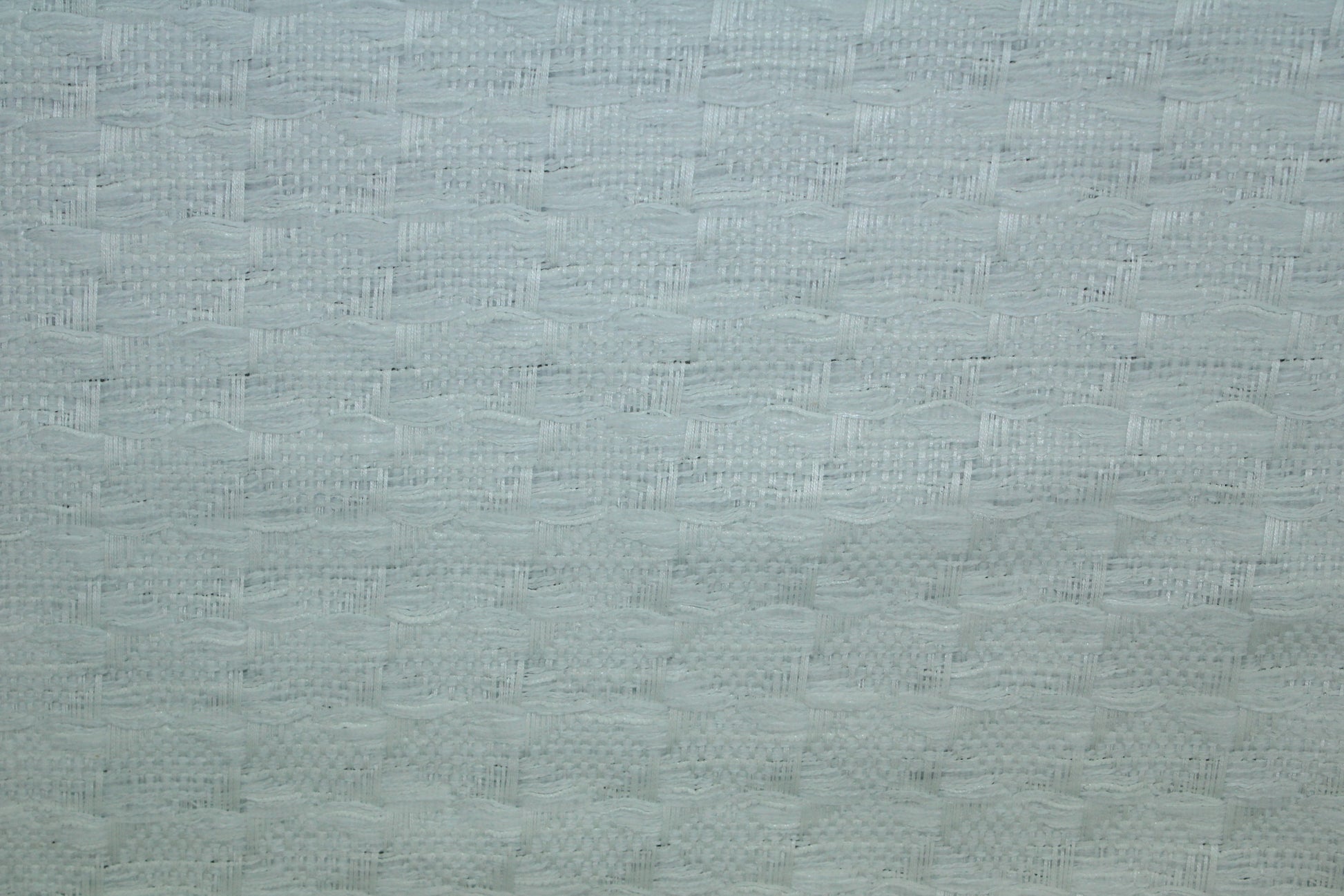 Tissu tweed à carreaux - ton sur ton - blanc - photo 5/5 | So Tissus