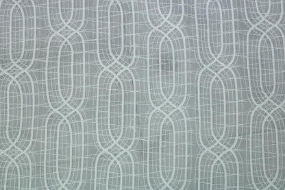Tissu voile coton brodé - motif géométrique - blanc - photo 4/6 | So Tissus