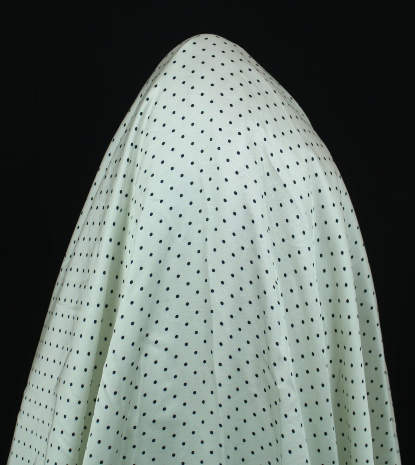 Tissu satin de viscose - à pois - écru et noir - photo 3/5 | So Tissus