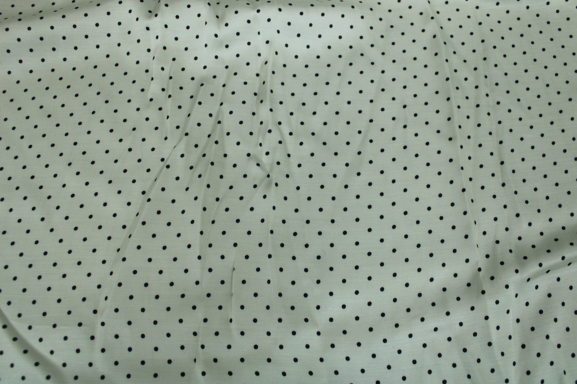 Tissu satin de viscose - à pois - écru et noir - photo 5/5 | So Tissus