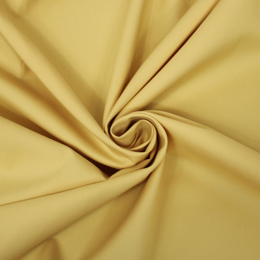 Tissu popeline de coton prestige - beige poudre - photo 1/3 | So Tissus