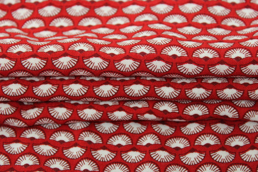 Tissu javanaise de viscose - imprimé éventail - photo 2/5 | So Tissus
