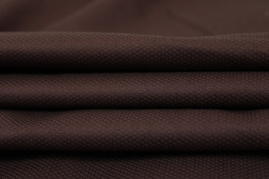 Tissu piqué de coton - marron foncé - photo 2/3 | So Tissus