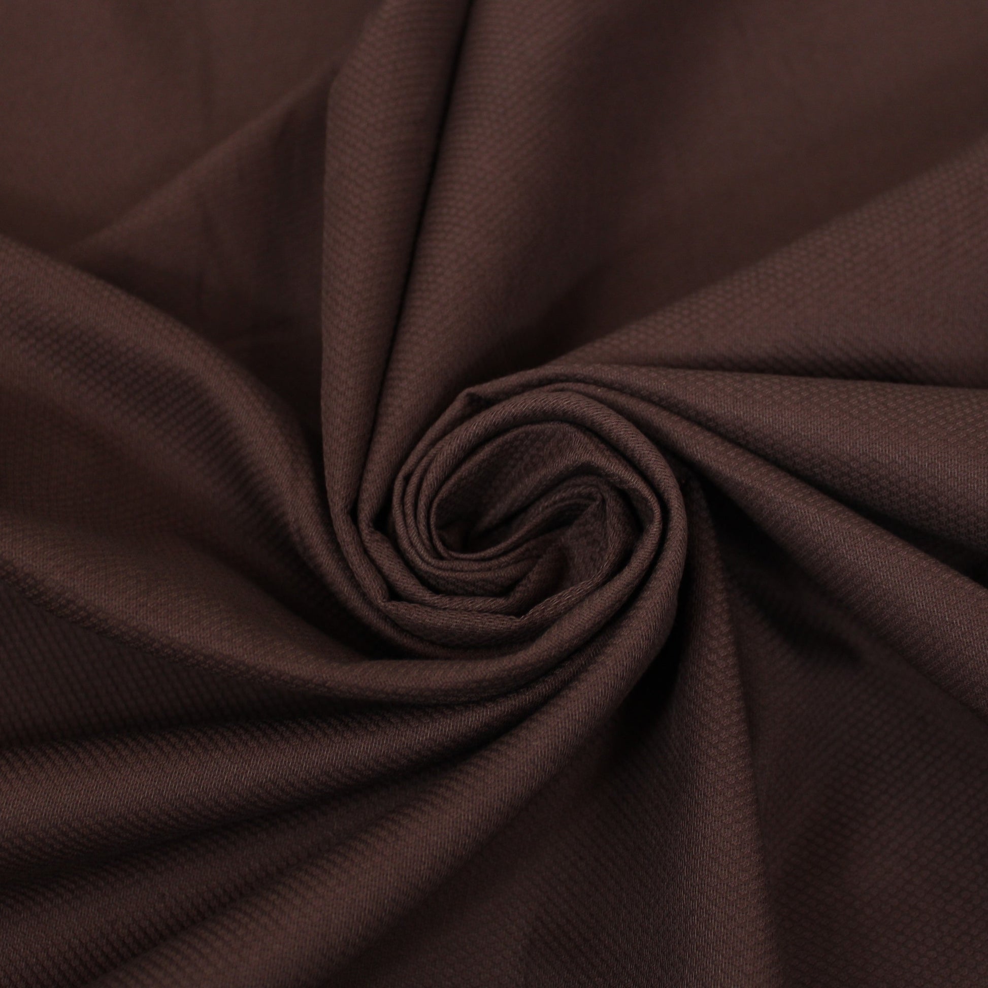 Tissu piqué de coton - marron foncé - photo 1/3 | So Tissus