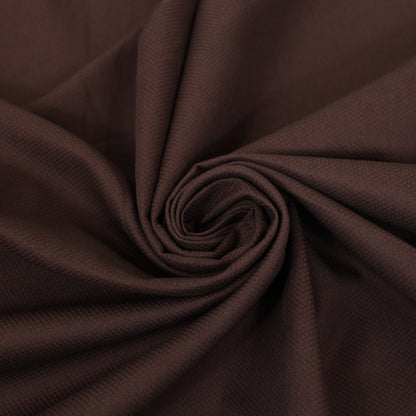 Tissu piqué de coton - marron foncé - photo 1/3 | So Tissus