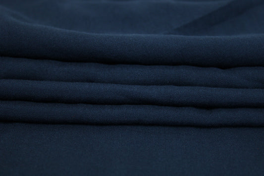 Tissu voile de viscose - bleu marine - photo 2/3 | So Tissus