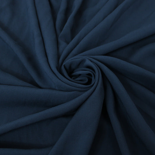 Tissu voile de viscose - bleu marine - photo 1/3 | So Tissus