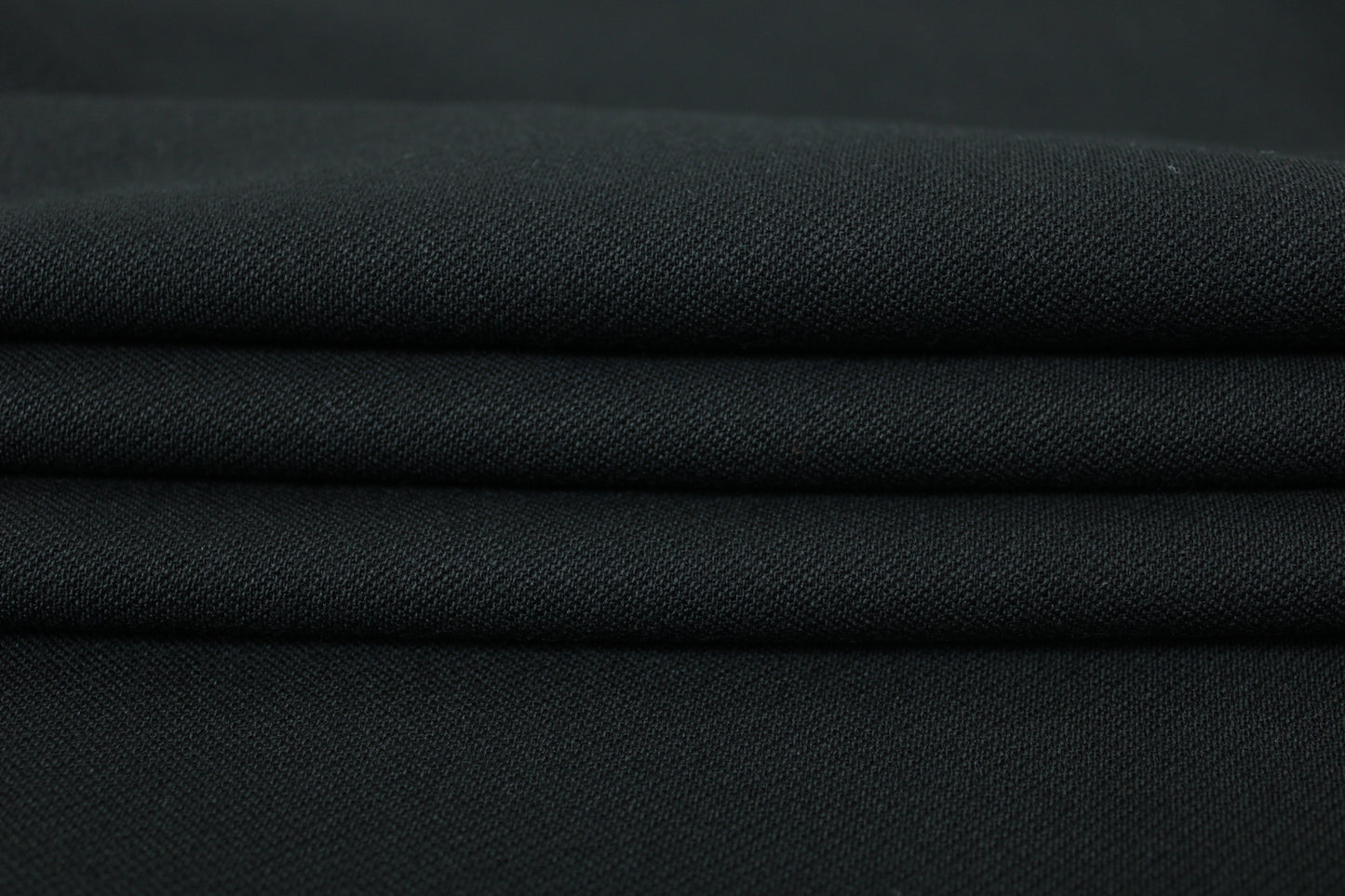 Tissu twill de laine - noir - photo 2/3 | So Tissus