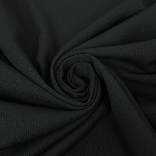 Tissu twill de laine - noir - photo 1/3 | So Tissus