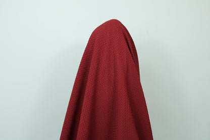 Tissu crêpe gaufré - bordeaux - photo 3/3 | So Tissus