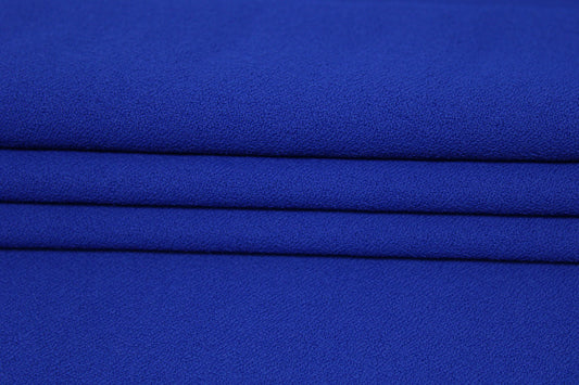 Tissu crêpe - bleu électrique - photo 2/3 | So Tissus
