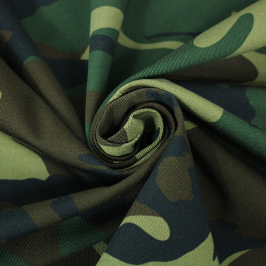 Tissu gabardine de coton prestige - imprimé camouflage - photo 1/5 | So Tissus