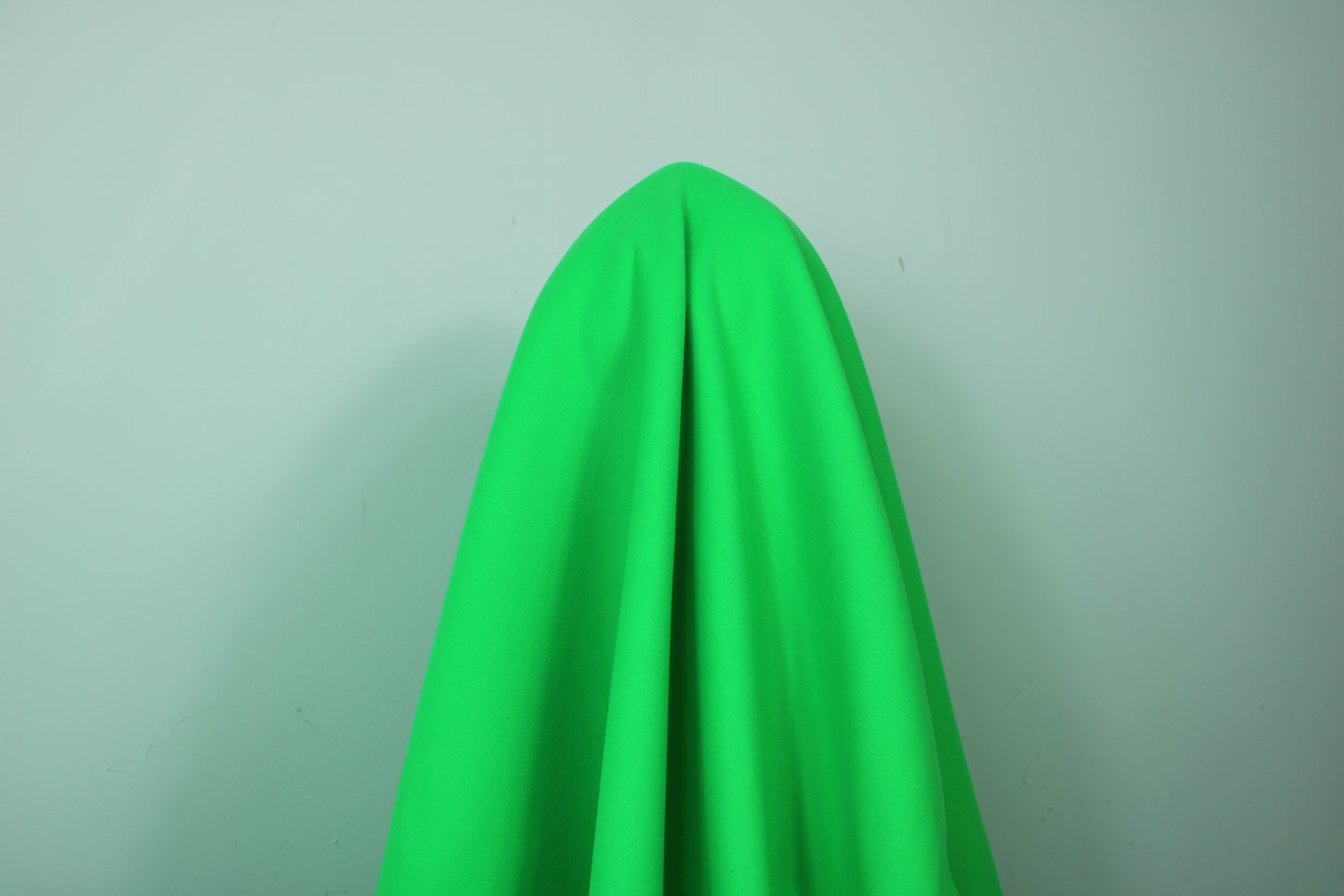 Tissu drap de laine et cachemire - vert pomme fluo - photo 3/3 | So Tissus