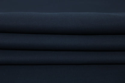Tissu toile de coton - bleu marine - photo 2/3 | So Tissus