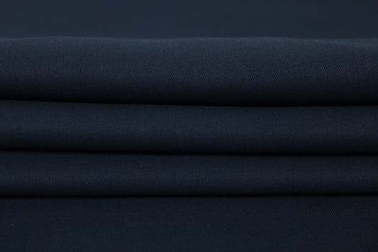 Tissu toile de coton - bleu marine - photo 2/3 | So Tissus