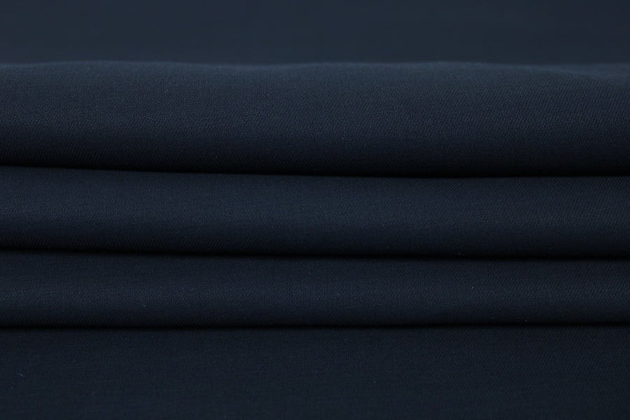Tissu toile de coton - bleu marine