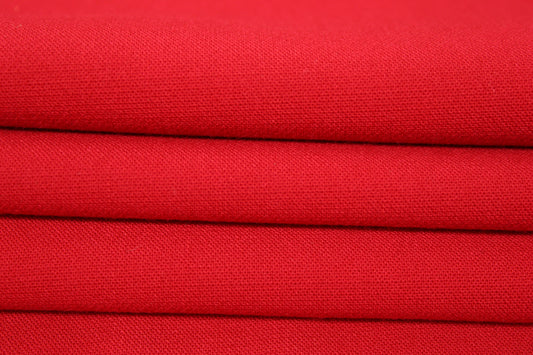 Tissu crêpe lourd - rouge - photo 2/3 | So Tissus