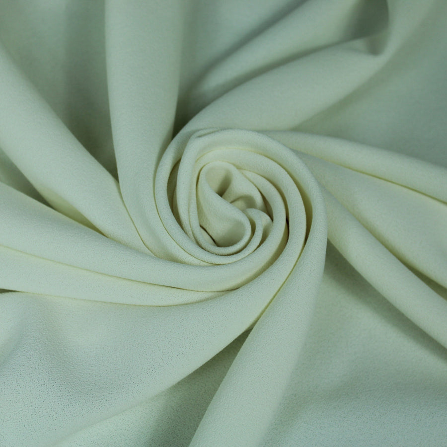 Tissu crêpe texturé - ivoire