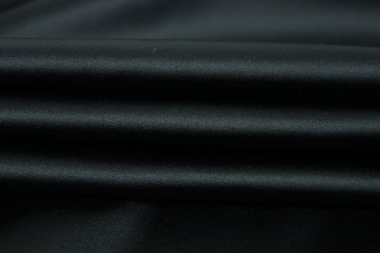 Tissu satin duchesse stretch - noir - photo 2/3 | So Tissus