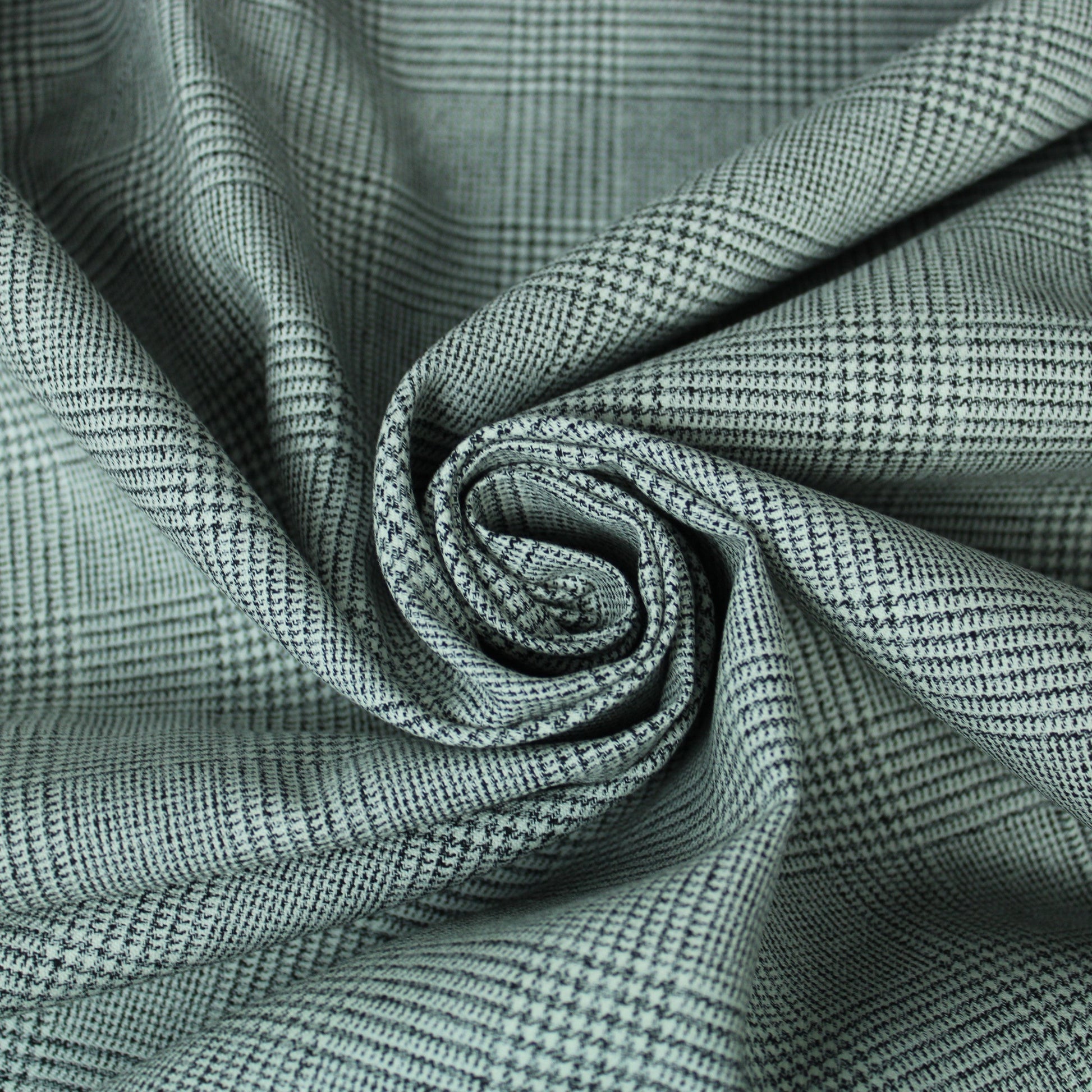 Tissu prince de galles - noir et blanc - photo 1/5 | So Tissus
