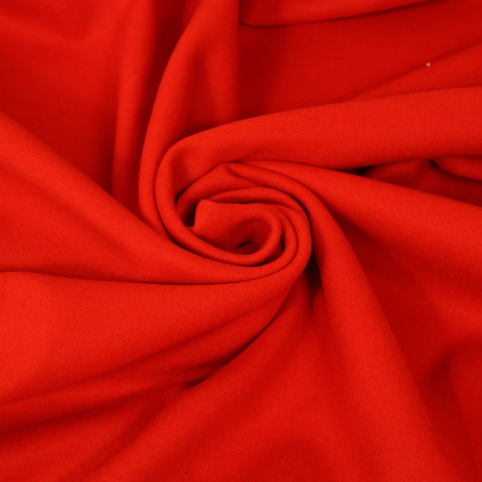 Tissu drap de laine - rouge orangé - photo 1/3 | So Tissus