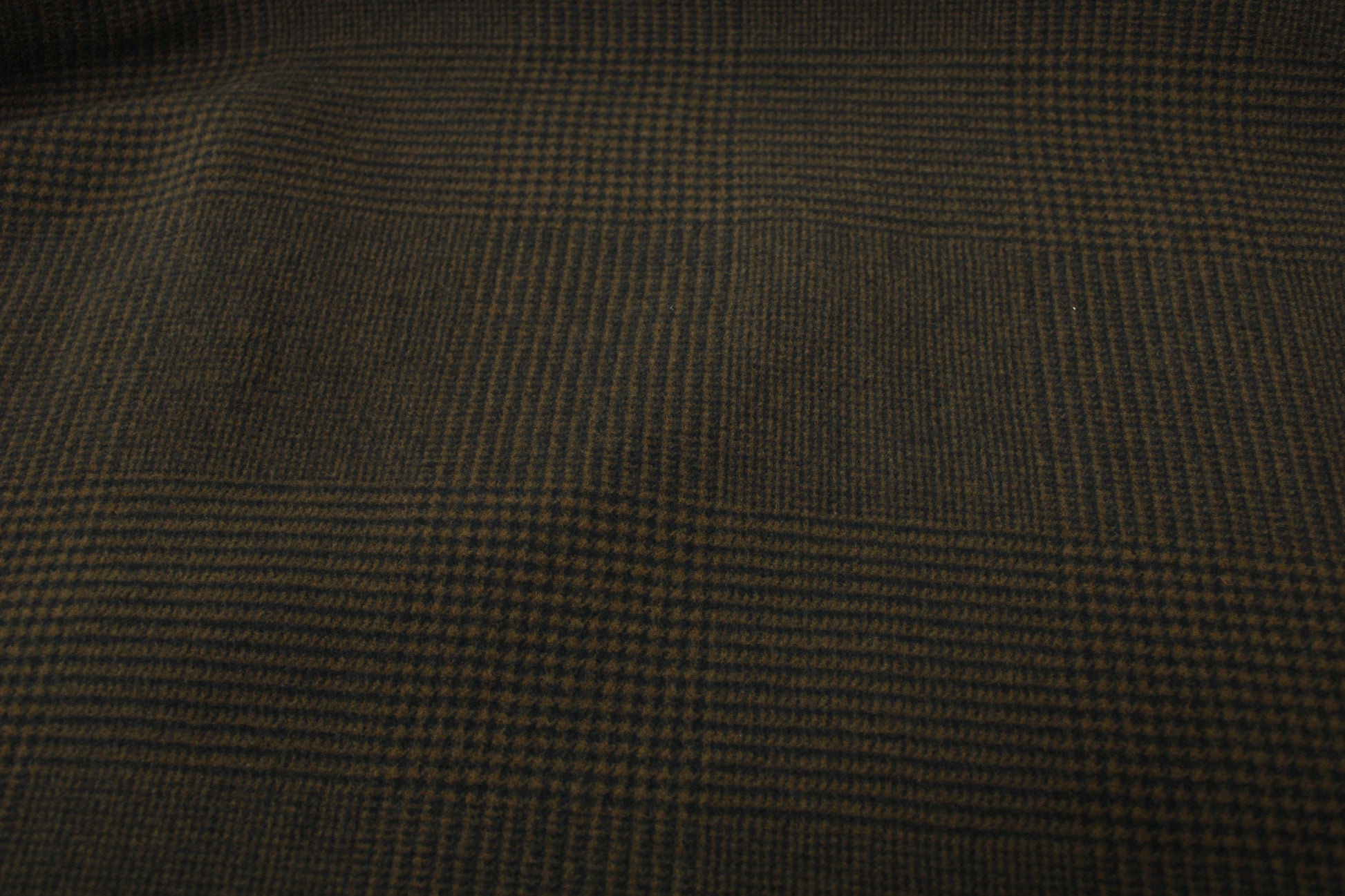 Tissu drap de laine - à carreaux - marron et noir - photo 4/5 | So Tissus