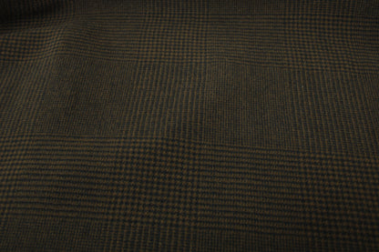 Tissu drap de laine - à carreaux - marron et noir - photo 4/5 | So Tissus
