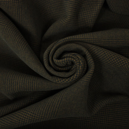 Tissu drap de laine - à carreaux - marron et noir - photo 1/5 | So Tissus