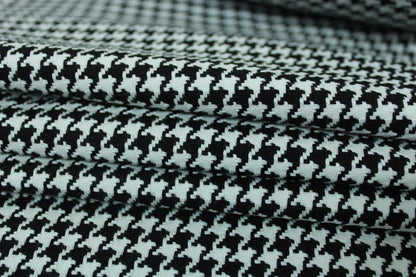 Tissu gabardine coton - pied de poule - noir et blanc - photo 2/5 | So Tissus