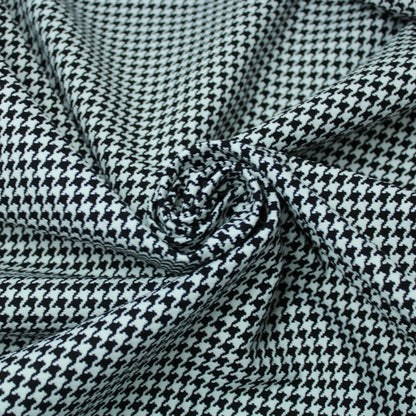 Tissu gabardine coton - pied de poule - noir et blanc - photo 1/5 | So Tissus