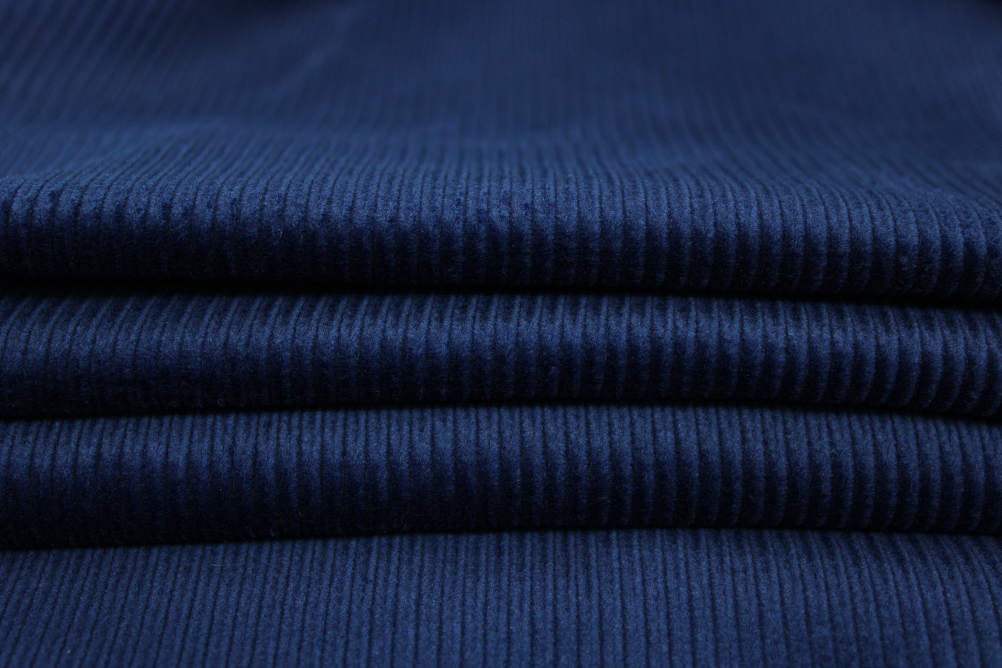 Tissu velours côtelé - bleu nuit - photo 2/3 | So Tissus
