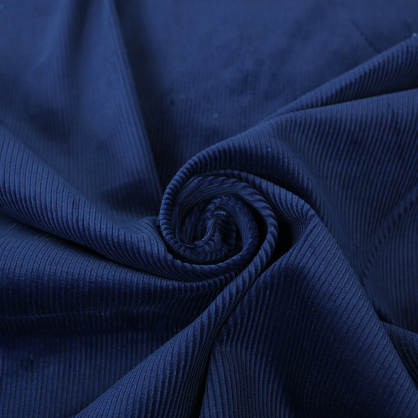 Tissu velours côtelé - bleu nuit - photo 1/3 | So Tissus