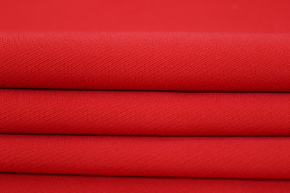 Tissu twill crêpe stretch - rouge - photo 2/3 | So Tissus