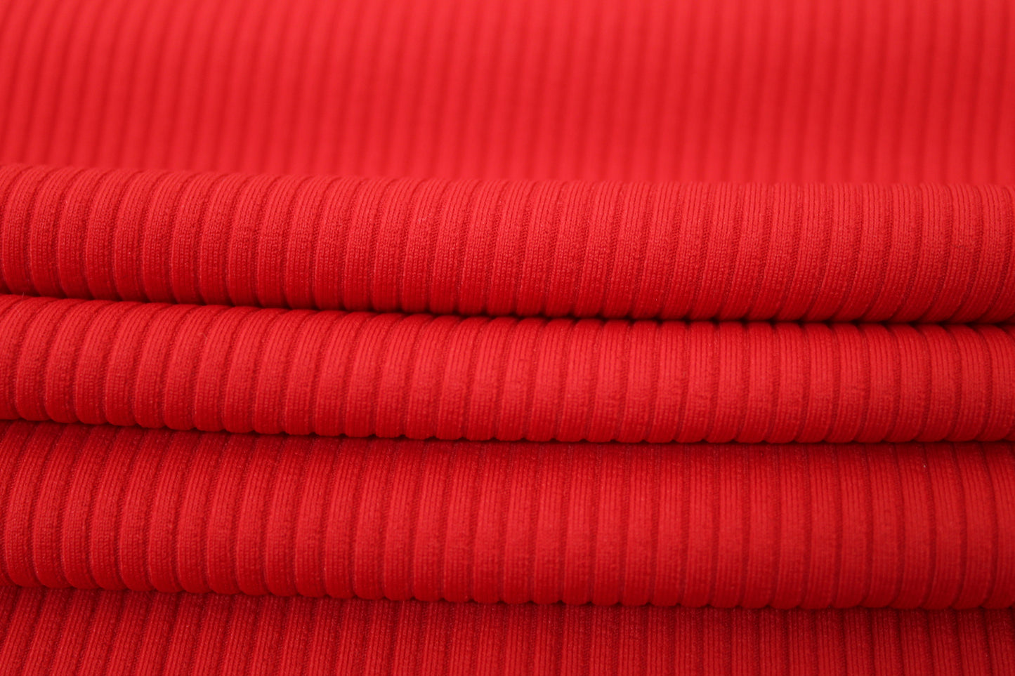 Tissu maille maillot de bain - côtelé - rouge - photo 2/3 | So Tissus
