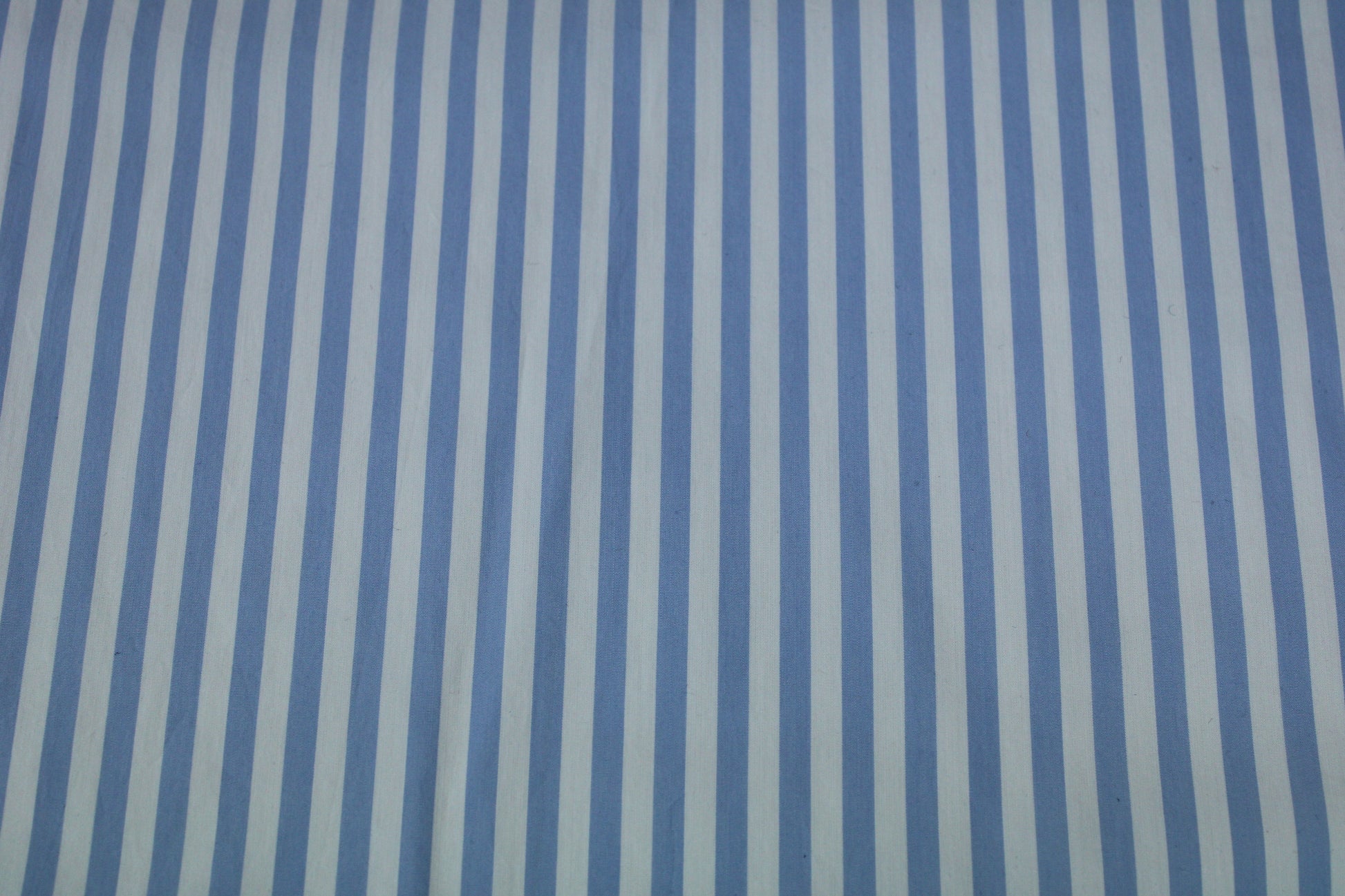 Tissu popeline coton - à rayures - blanc et bleu ciel - photo 5/5 | So Tissus