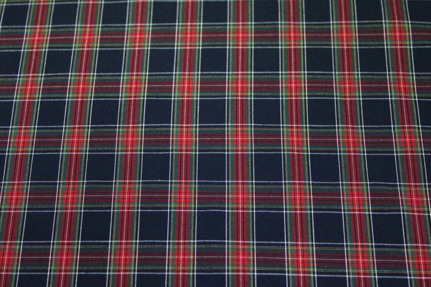 Tissu popeline coton - à carreaux - bleu marine et rouge - photo 5/5 | So Tissus