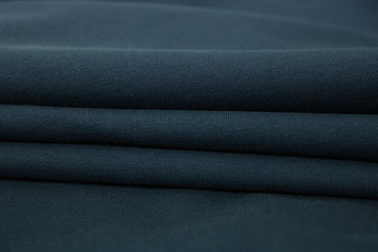 Tissu molleton french terry stretch - bleu marine - photo 2/3 | So Tissus