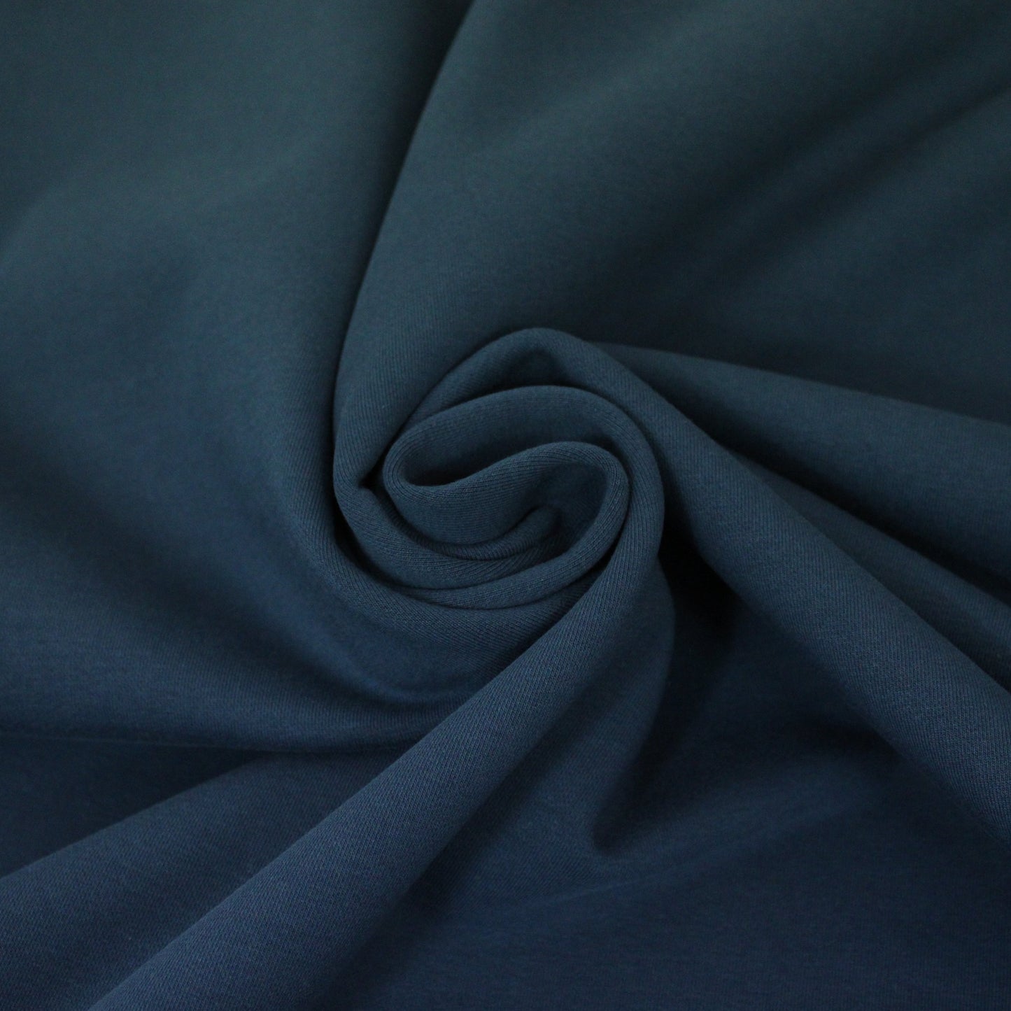 Tissu molleton french terry stretch - bleu marine - photo 1/3 | So Tissus