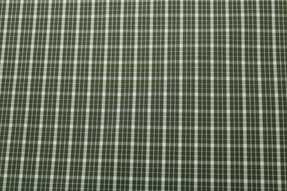 Tissu technique - à carreaux - kaki et blanc - photo 5/5 | So Tissus