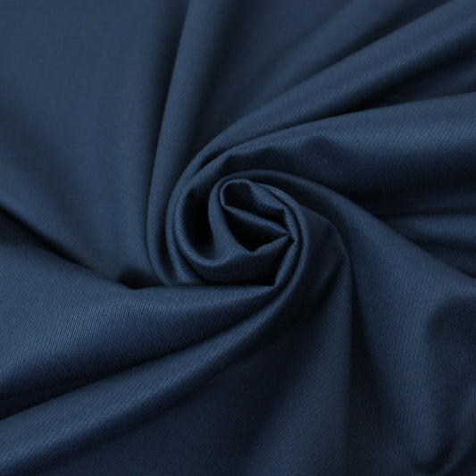 Tissu sergé de laine - bleu marine - photo 1/3 | So Tissus