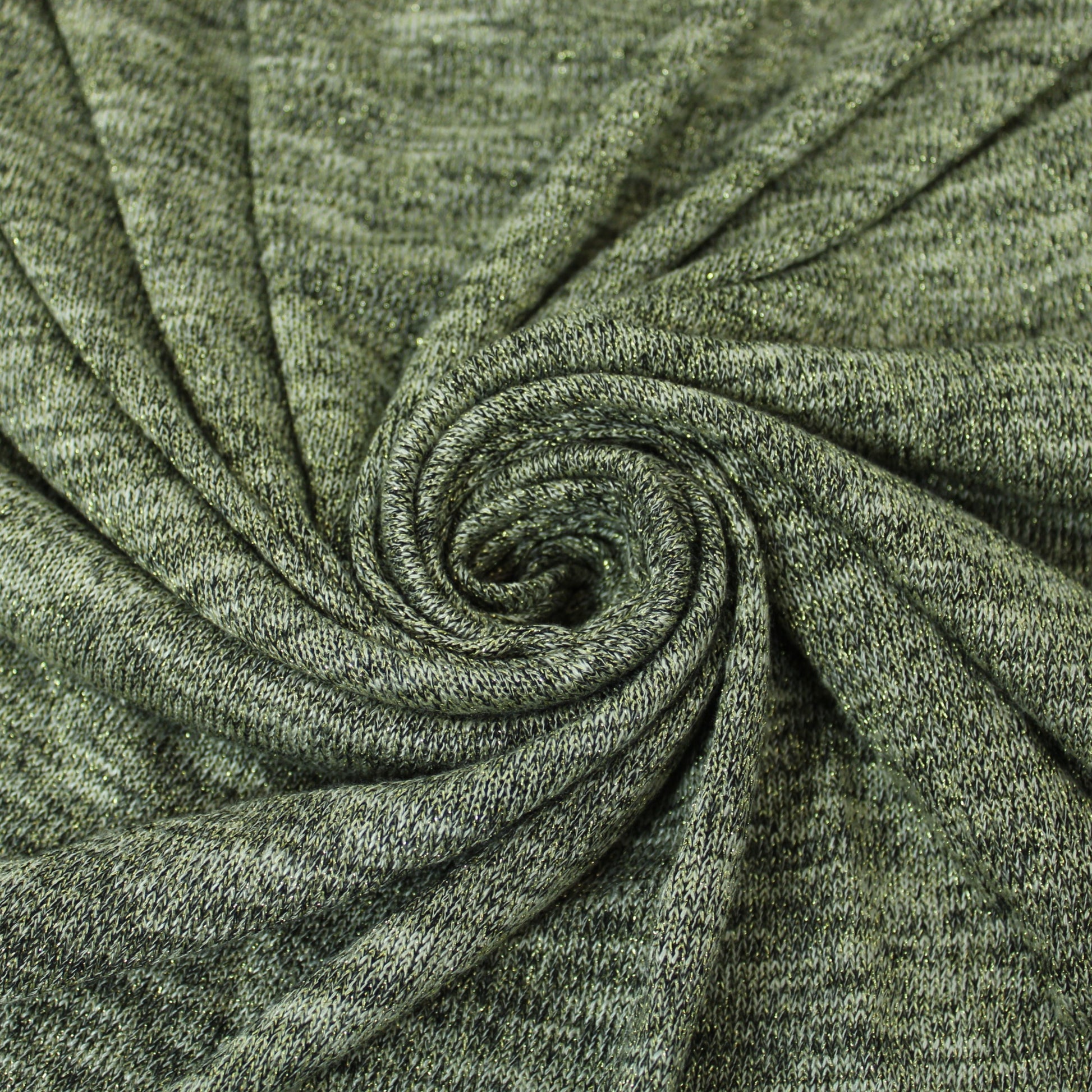 Tissu maille moucheté - gris et doré - photo 1/3 | So Tissus