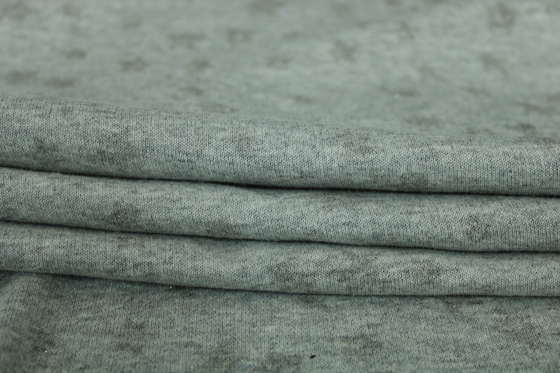 Tissu molleton french terry - gris clair étoile pailleté - photo 2/4 | So Tissus