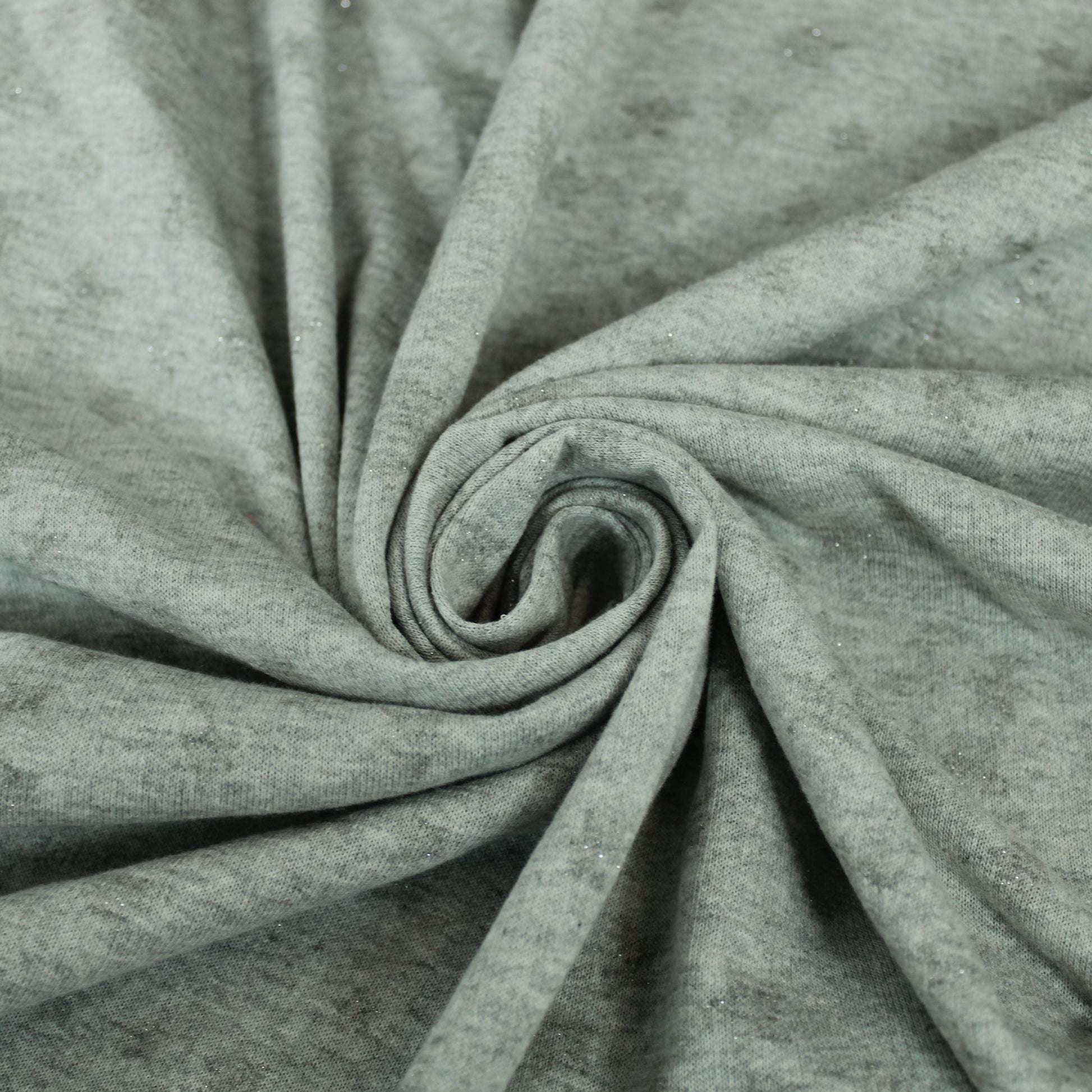 Tissu molleton french terry - gris clair étoile pailleté - photo 1/4 | So Tissus