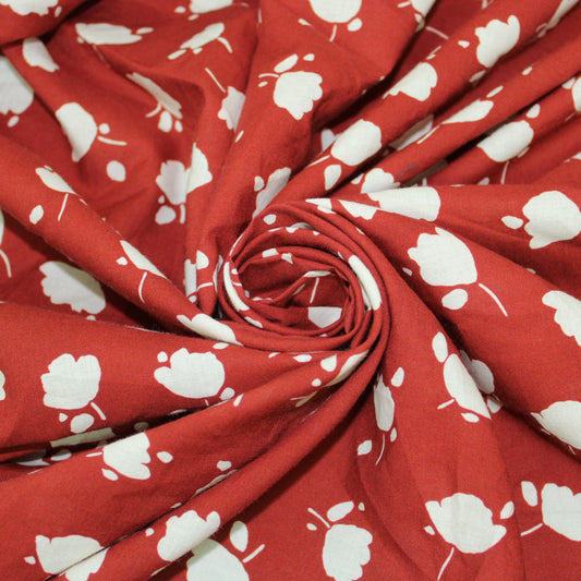 Tissu viscose - imprimé fleurs abstraites - photo 1/5 | So Tissus