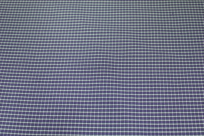 Tissu popeline coton - à carreaux - mauve et blanc - photo 4/5 | So Tissus