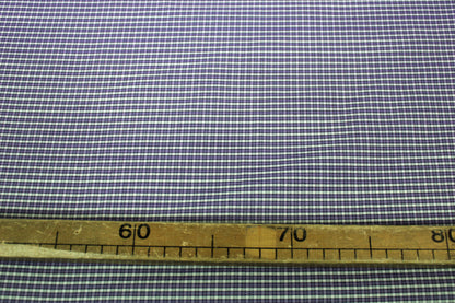 Tissu popeline coton - à carreaux - mauve et blanc - photo 5/5 | So Tissus