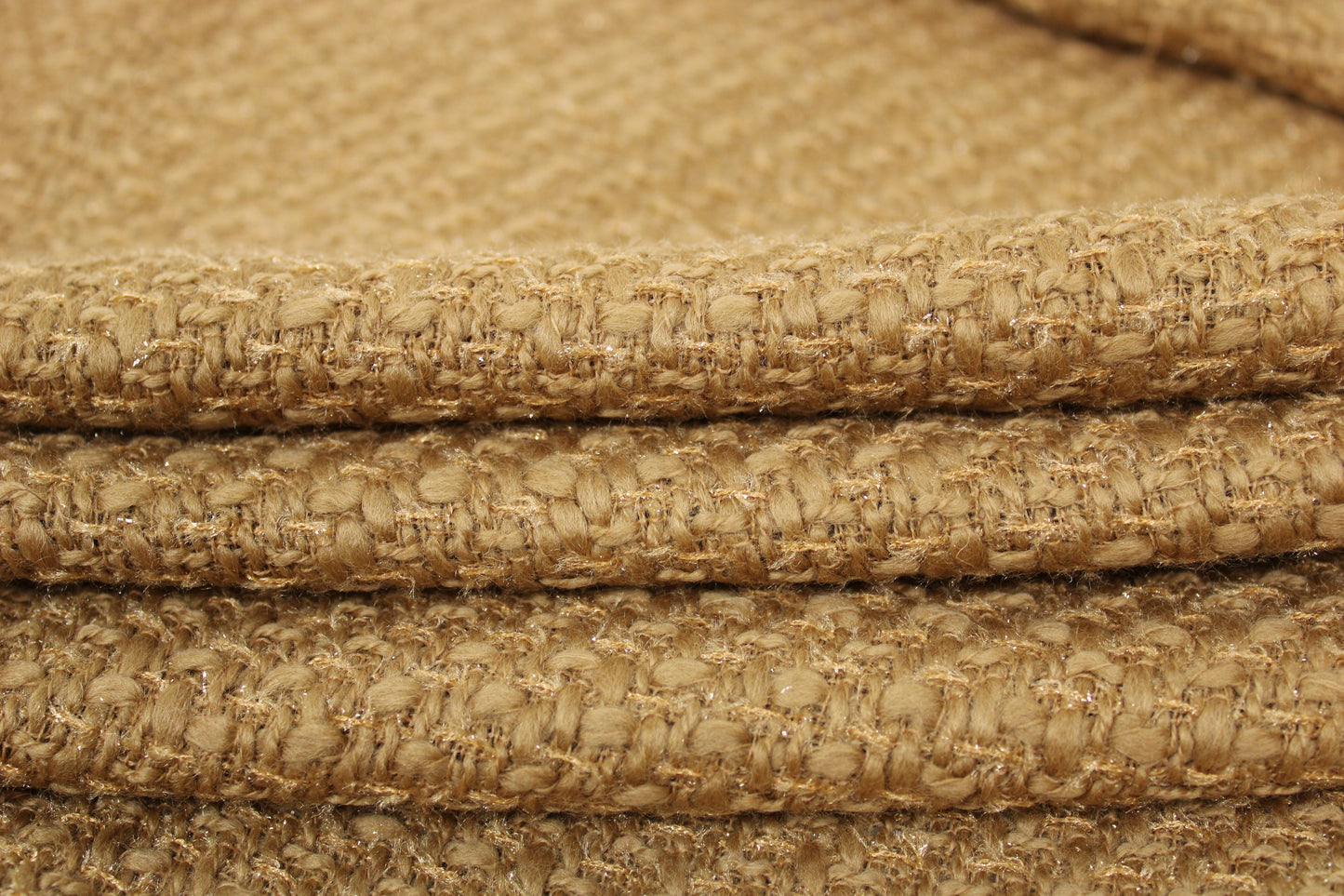 Tissu tweed de laine - ton beige - photo 2/3 | So Tissus