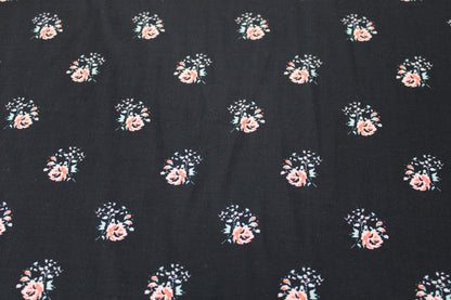 Tissu viscose - imprimé fleurs roses - photo 4/5 | So Tissus